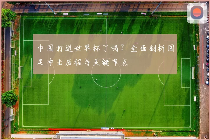 中国打进世界杯了吗?全面剖析国足冲击历程与关键节点